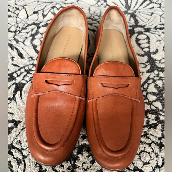 Polo Ralph Lauren Shoes - Polo by Ralph Lauren Tan Leather Loafers size 6.5